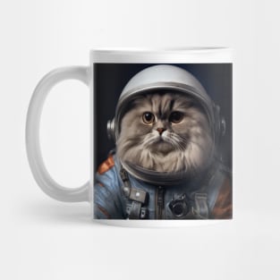 Astronaut Cat in Space - British Longhair Mug